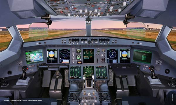 Full Flight Simulator Cockpit